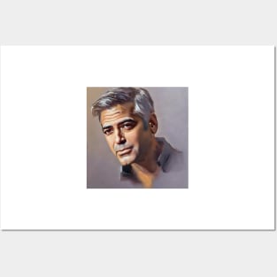 George`s Clooney  face Posters and Art